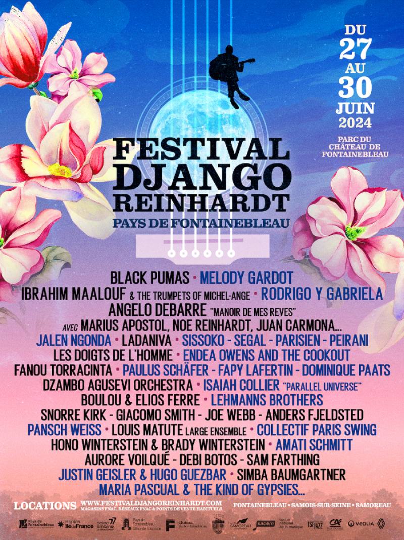 Affiche festival Django Reinhardt 2024