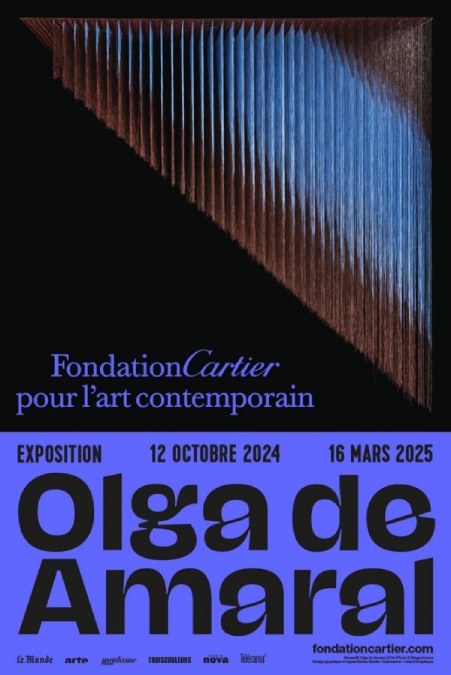 Affiche expo Olga de Amaral