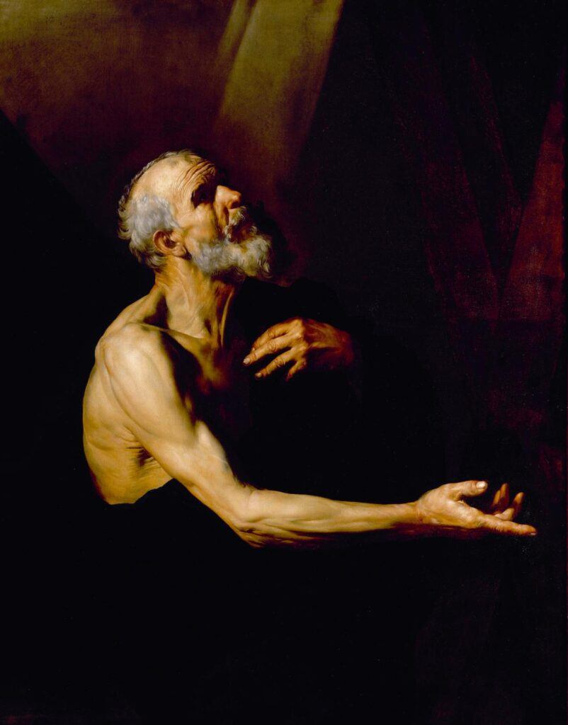 Jusepe de Ribera, Saint André en prière, vers 1615-1618